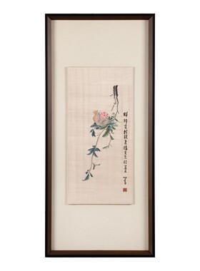 隐竹堂缂丝非遗水墨风石榴图挂屏挂画非刺绣国风装饰收藏文人空间