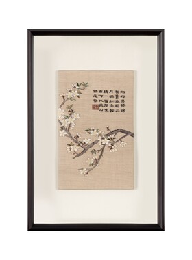 隐竹堂缂丝非遗手作乾隆花鸟挂屏挂画非刺绣国风装饰收藏文人空间