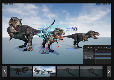 UE5 虚幻侏罗纪恐龙霸王龙动画模型Tyrannosaurus Rex Sue 5-5.3