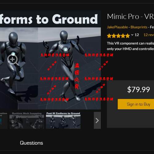UE5蓝图Mimic Pro-VR IK Body System V2-5.0-5.4 高级VR版IK系统