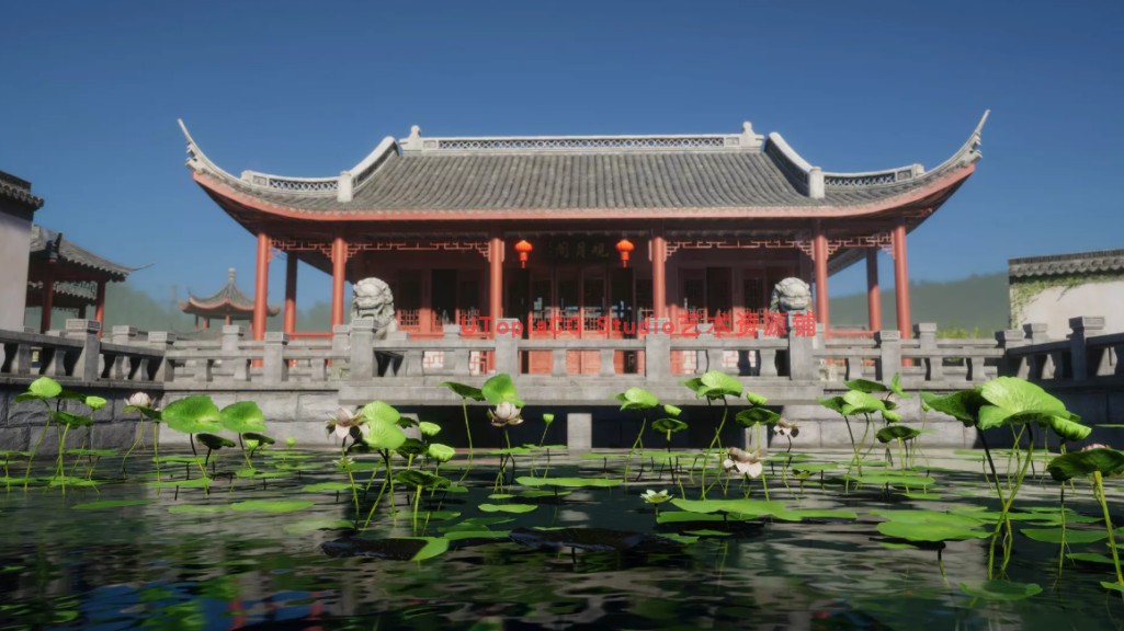 Unity HDRP国风建筑3D模型场景包 Snaps Art HD Asian Garden