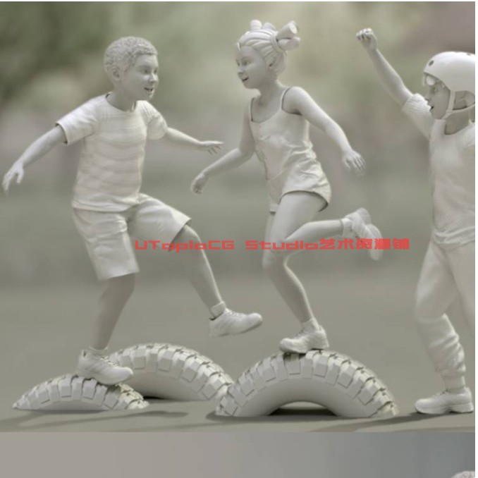 ICLONE8 儿童玩耍动作素材Studio Mocap-Kids Acts CTA通用动画