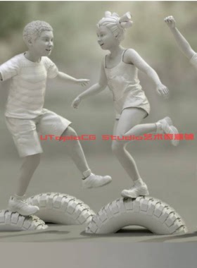 ICLONE8 儿童玩耍动作素材Studio Mocap-Kids Acts CTA通用动画