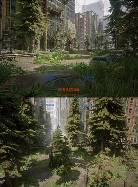 UE5虚幻-世界丧尸末日废弃城市城镇场景Post Apocalyptic City