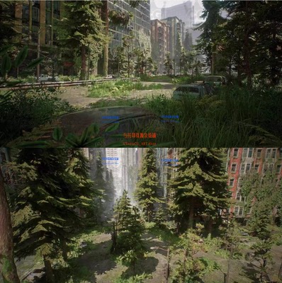 UE5虚幻-世界丧尸末日废弃城市城镇场景Post Apocalyptic City