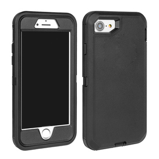 三防盔甲适用苹果SE2手机壳全包防摔iPhone7 8硅胶磨砂软壳加厚男se3代三合一组合耐磨防撞外壳简约纯色