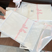 袋拉链袋定制logo现货批发 包装 新款 粉色蝴蝶结半透明自封塑料服装