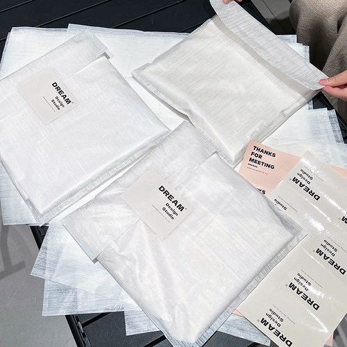 衣服内包装袋印LOGO加厚磨砂塑料服装短袖不干胶自粘袋自封袋定制