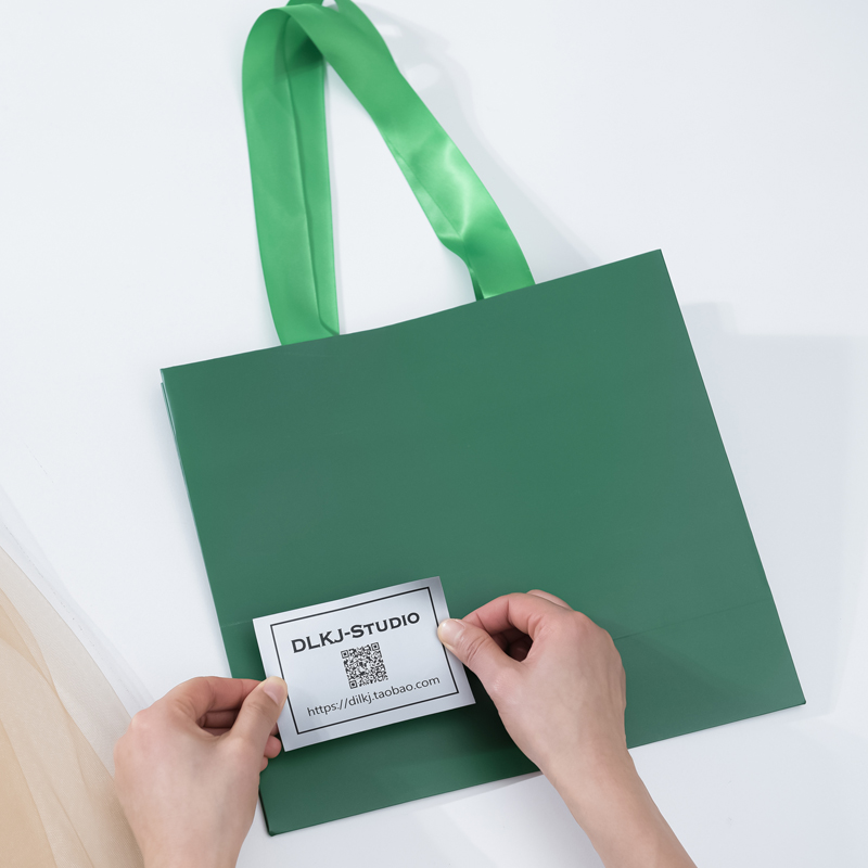 服装店纸袋手提袋定制INS简约定制LOGO礼品装衣服高档手拎袋子u.