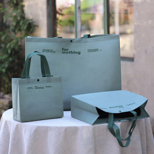 加厚立体袋定制logo服装店手提袋