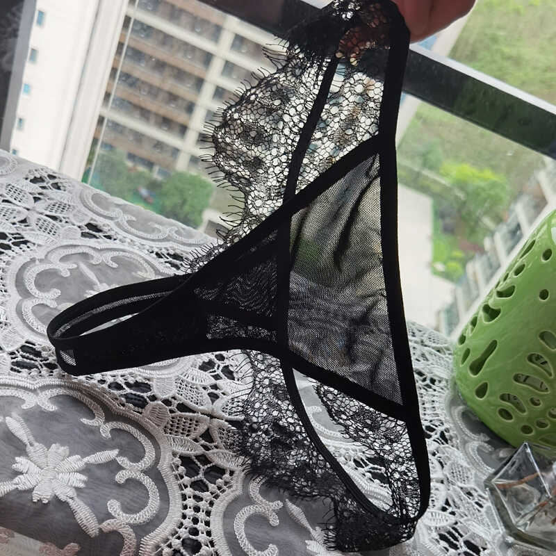 性感蕾丝内裤低腰透明网纱镂空