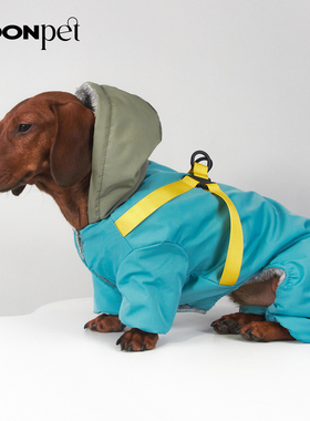 狗狗猫咪宠物加厚加绒四腿冲锋衣腊肠约克夏比熊博美雪纳瑞