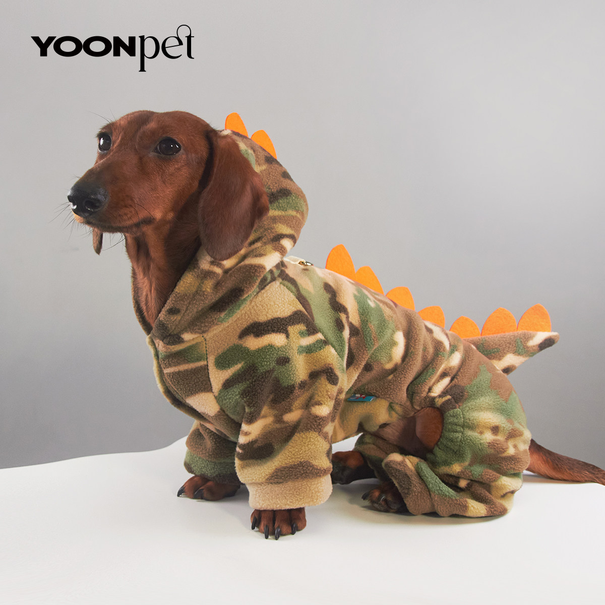 宠物狗狗猫咪迷彩恐龙四脚绒衣宠物衣服比熊博美衣服