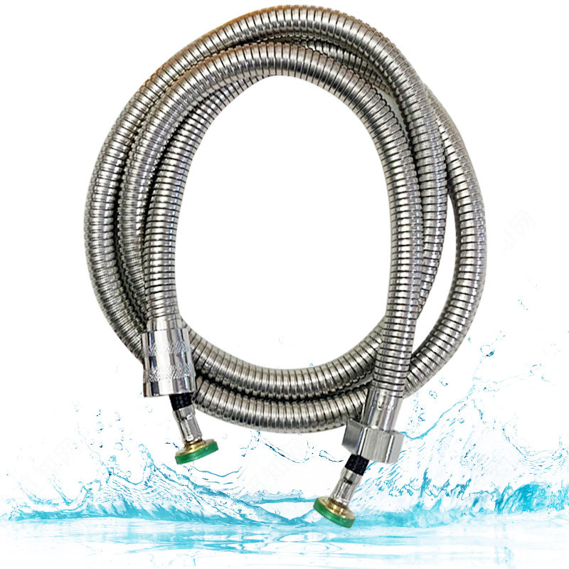 浴室热水器淋浴喷头防爆水管花洒配件不锈钢家用沐浴通用蓬头软管