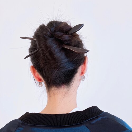 ACC国风木质一字发钗簪子