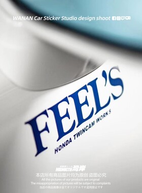 湾岸车贴适用于本田HONDA TWINCAM FEEL'S车身车窗防水反光贴纸