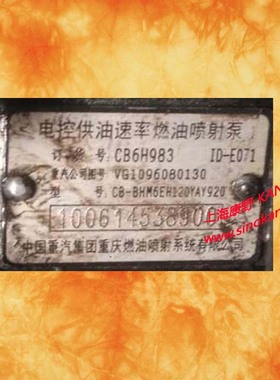 油泵CB6H983 VG1096080130和CB6P810S 1015572505和VG1560080021