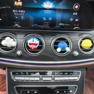 哆啦A梦汽车空调出风口香薰扩香石车内饰香氛礼物特斯拉通用摆件