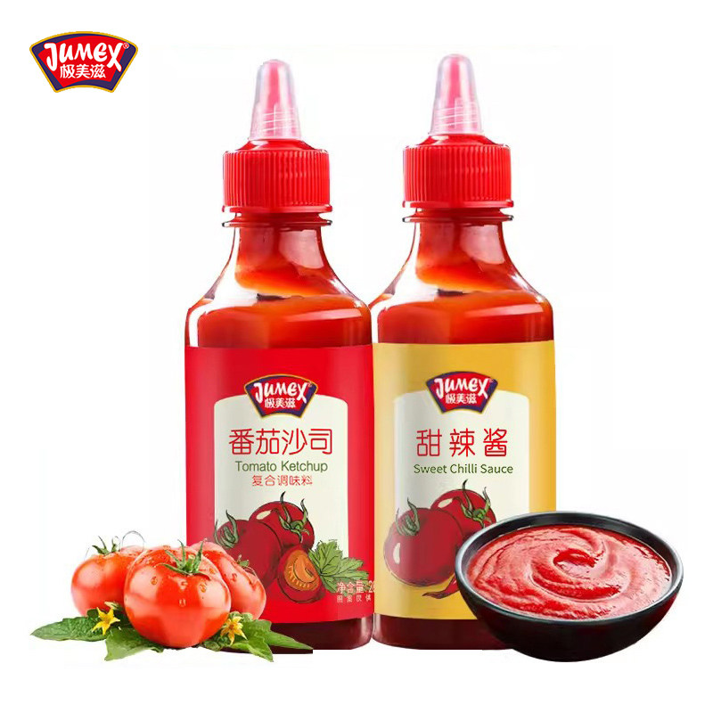 极美滋番茄沙司280g泰式甜辣酱儿童蕃切薯条石锅拌饭炸鸡烤手抓饼