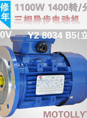 MOTOLLYTHE摩多利 YS8034三相异步电动机1.1kw 1400转全铜联正