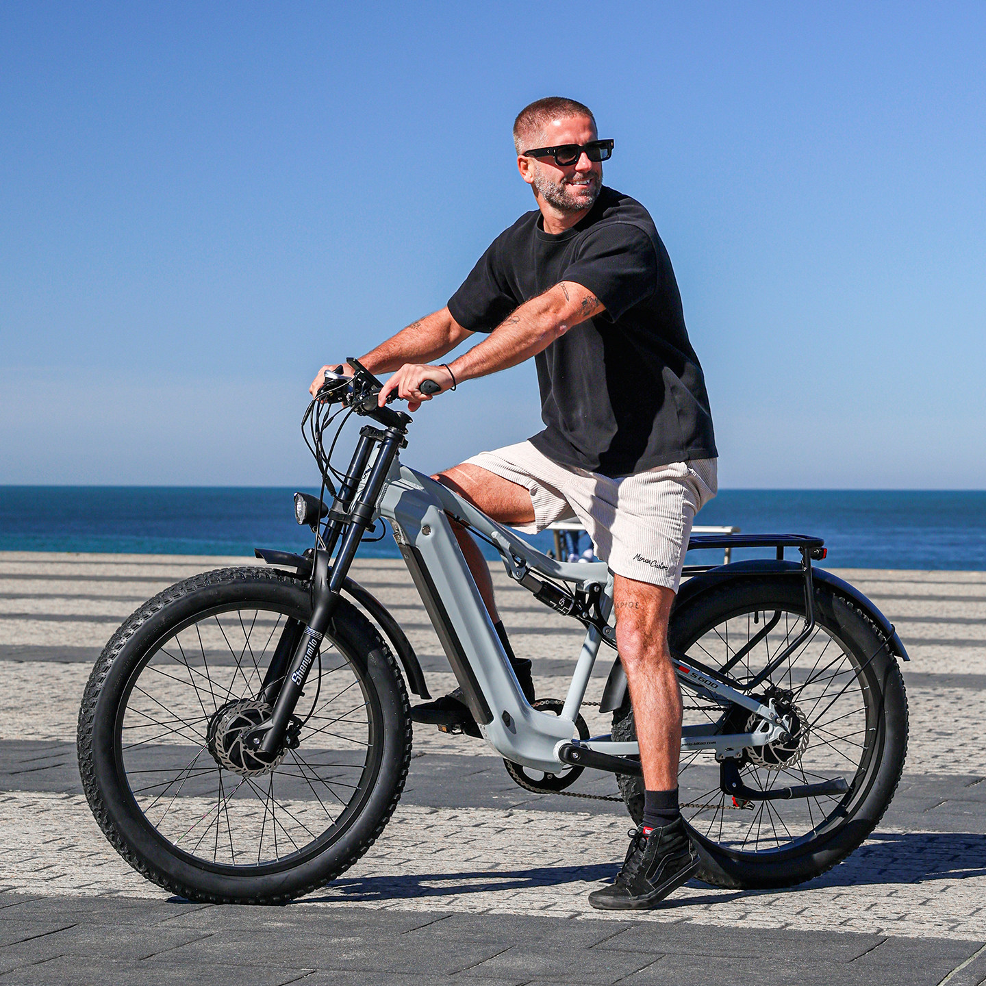 S600电动双驱电机越野锂电池助力肥轮雪地沙滩成人代步山地自行车