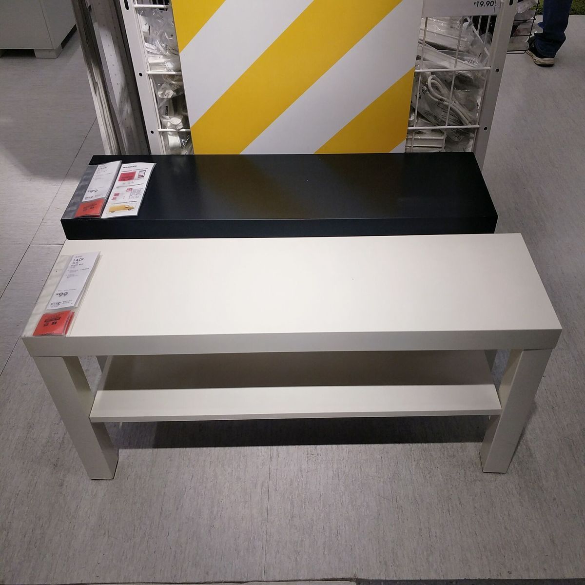 白色IKEA/宜家简约是边桌电视柜