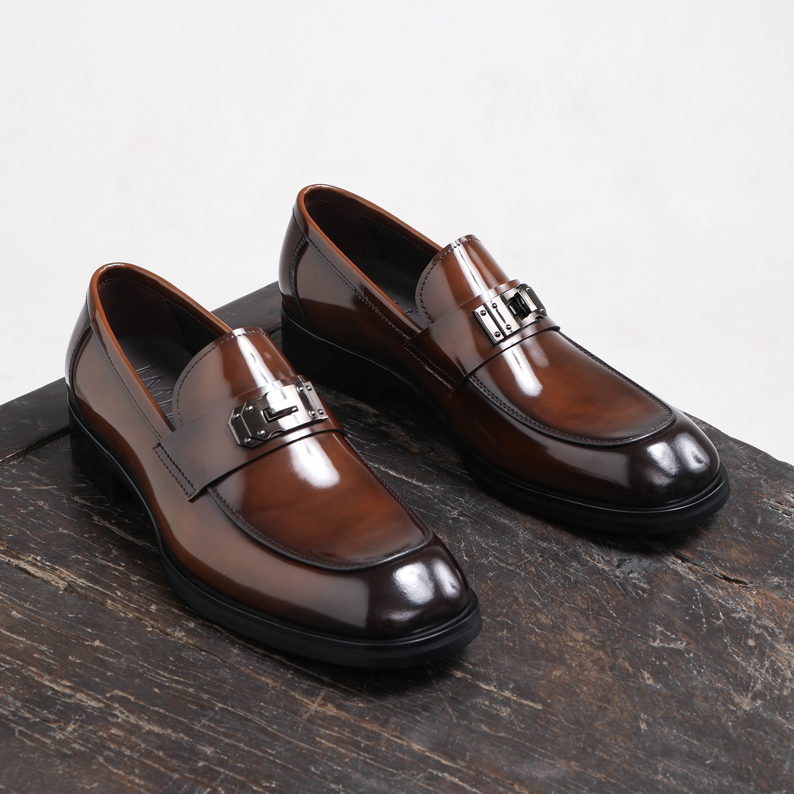 英伦马衔扣乐福鞋真皮透气商务休闲手工皮鞋男士时尚一脚蹬高级感,流行男鞋,乐福鞋（豆豆鞋）,淘宝优惠券,粉丝福利购,淘宝优惠卷