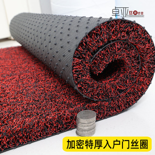 地垫入户门垫进门入户门口黑红丝圈脚垫防滑脚踏垫家用入户门专用