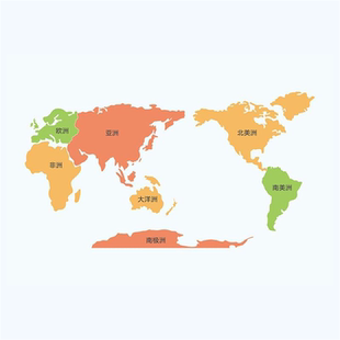 世界地图电子版矢量CDR/AI格式源文件素材轮廓可编辑填色雕刻模板