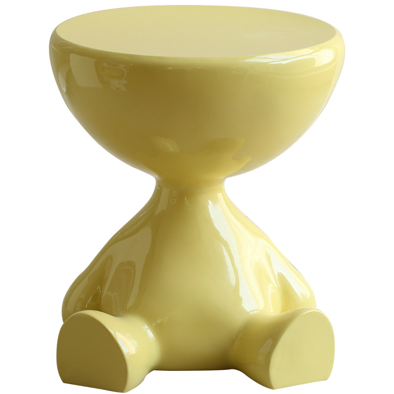 米子家居躺平茶几j创意奶油风客厅大型落地摆件沙发旁边家居装饰