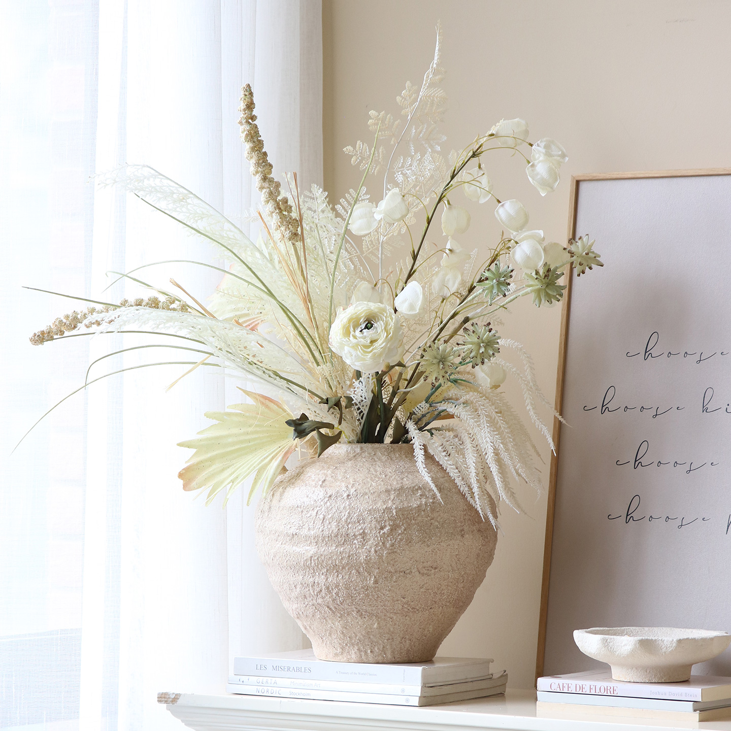 米子家居法式中古双耳陶瓷花瓶