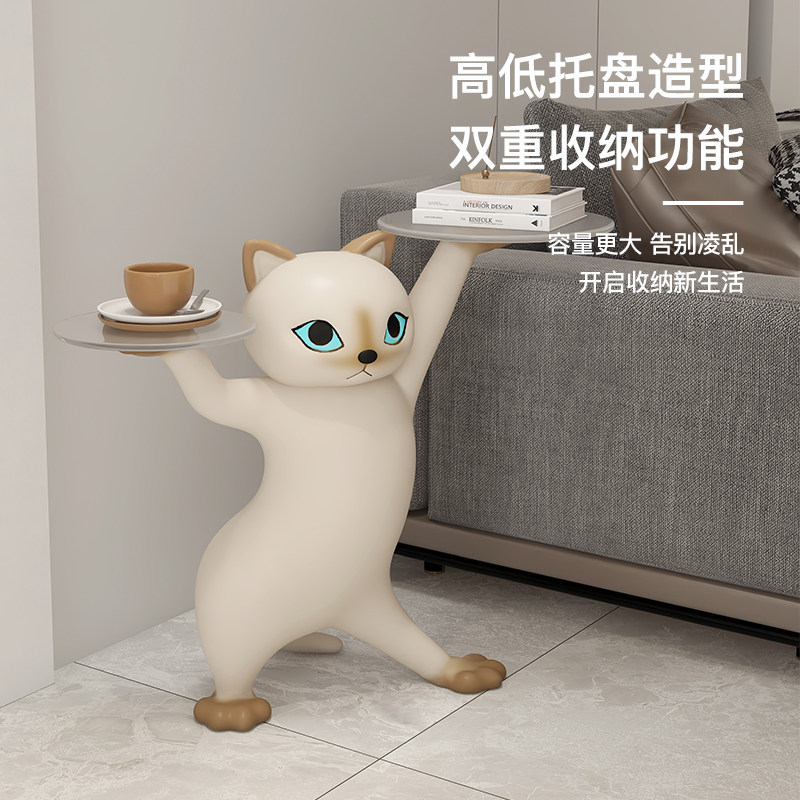 沙雕妖娆猫客厅大型落地摆件家居装饰品搬家开业礼物乔迁新居礼品