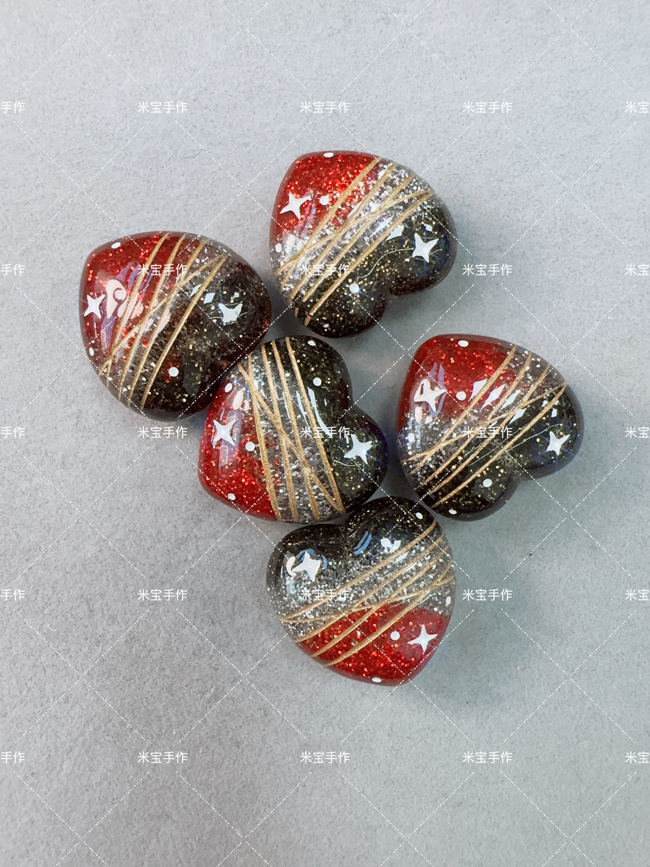 【满百包邮】辰居居家韩国定制璀璨圣诞爱心手机链包挂配件029