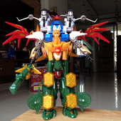 天神地兽神兽金刚2天神地兽精装 玩具系列圣狮王红凤凰无限合体 版