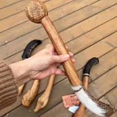 德瑞terre框鼓槌shaman鼓槌配件双效槌印第安风格 蒙古槌图腾