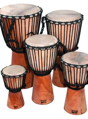 德瑞乐器Terre专业级非洲鼓金杯鼓Djembe进口整木山羊皮手鼓德国