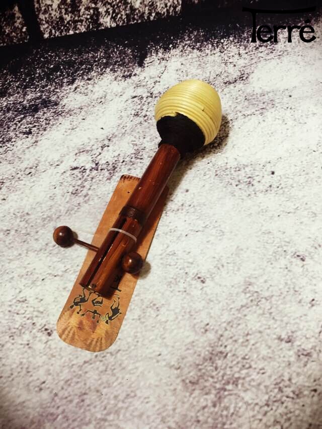 德瑞Terre双效响棒mit shaker竹制attack of bamboo非洲乐器进口