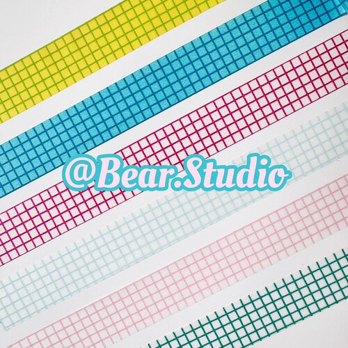 50cm分装 | MT和纸胶带 方眼 deco 基础款手帐日记装饰胶带