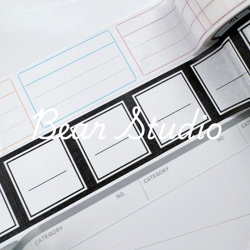 50cm分装  mt 标签系列 带虚线可撕 文稿手帐 和纸胶带