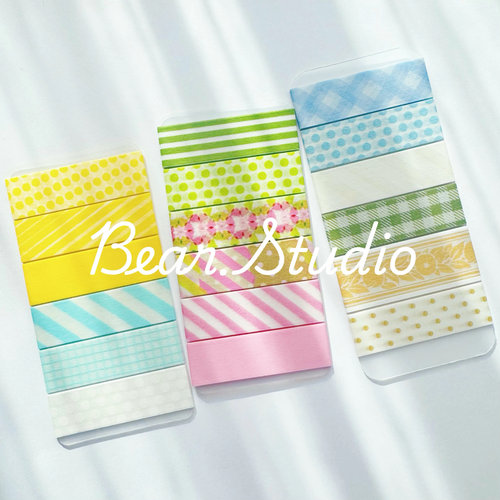 日本MT和纸胶带纯色斜纹波点方