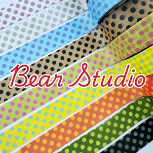 50cm分装 MT胶带分装  女川 展会 限定 彩色波点 和纸胶带