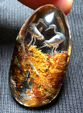 纯天然悟道幽灵吊坠九尾狐阴雕