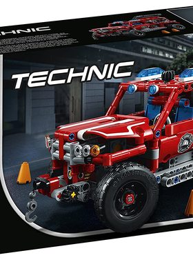 LEGO 乐高 科技机械 42075 紧急救援车越野车救火车 益智拼插积木