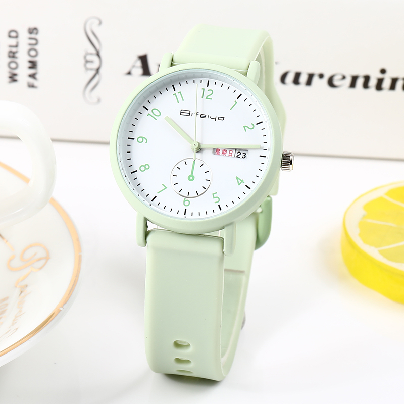 小清新手表女款学生高颜值韩版简约气质初高中女生糖果色果冻手表