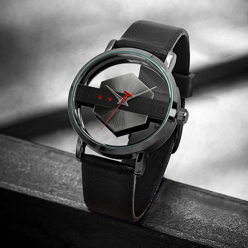 镂空表盘创意男学生男士手表