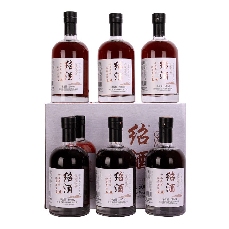 糯米整箱装6瓶绍兴黄酒圣塔