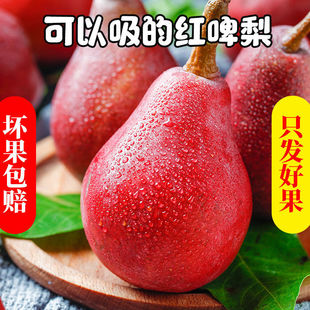 红啤梨新鲜水果现摘当季整箱甜蜜多汁应季太婆梨大啤酒梨红皮梨子
