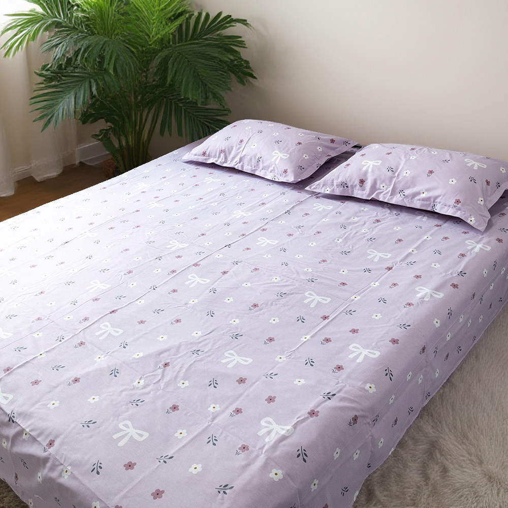 纯棉斜纹学生宿舍全棉床单三件套儿童床笠女孩枕套被套100%纯棉,床上用品,床单,淘宝优惠券,粉丝福利购,淘宝优惠卷