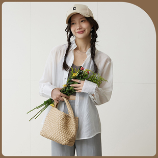 莱赛尔天丝衬衫防晒衣女2025春夏高级垂感外搭光泽高级感时尚外搭