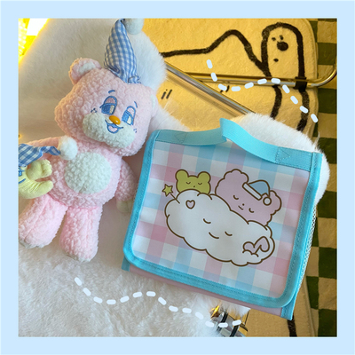 可爱少女心大容量可折叠化妆包